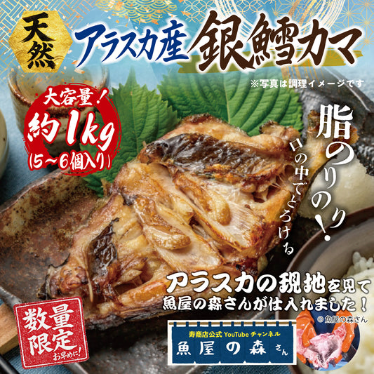 【希少部位】アラスカ産天然銀鱈のカマ＜大容量1kg＞