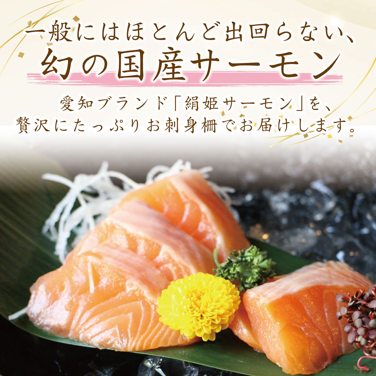 【冷凍便】愛知ブランド・絹姫サーモン刺身用約500ｇ～