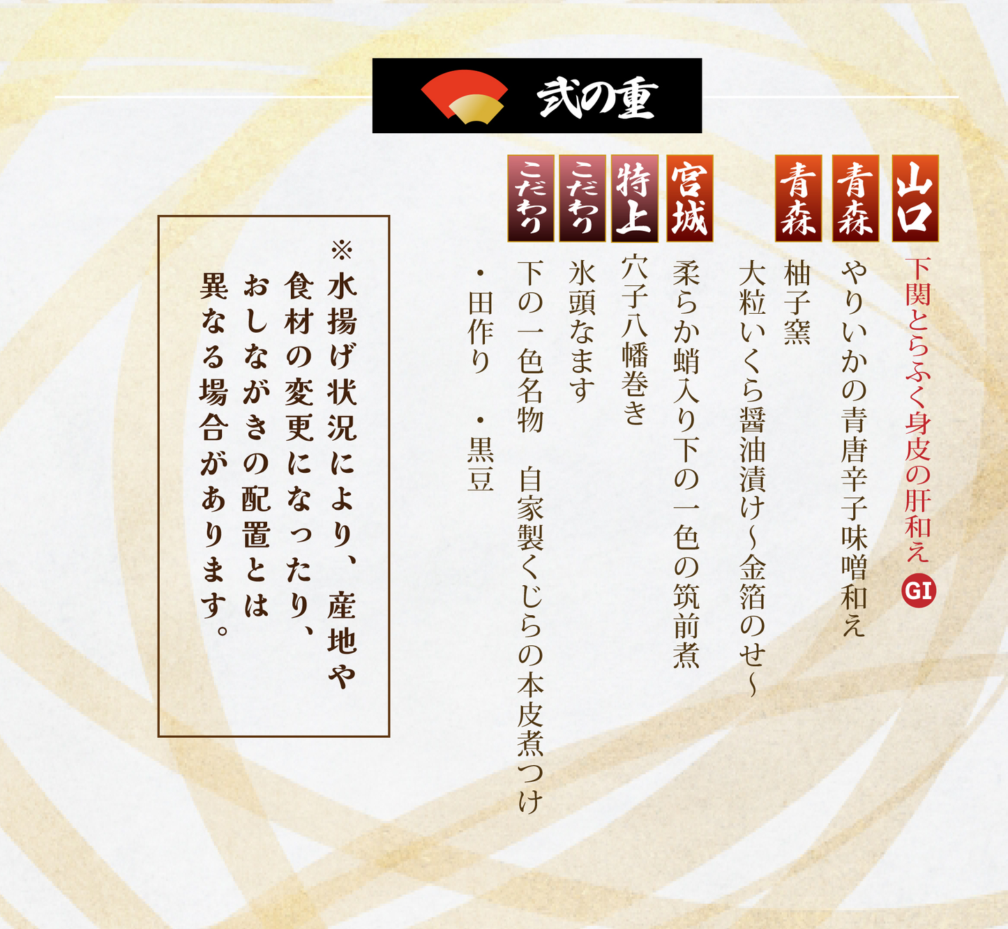 【配送日12/31 or 1/1限定】＜2段重＞魚屋本気のおせち（GI産品&YouTubeでご紹介食材を使用）【冷蔵便限定】【同梱不可】