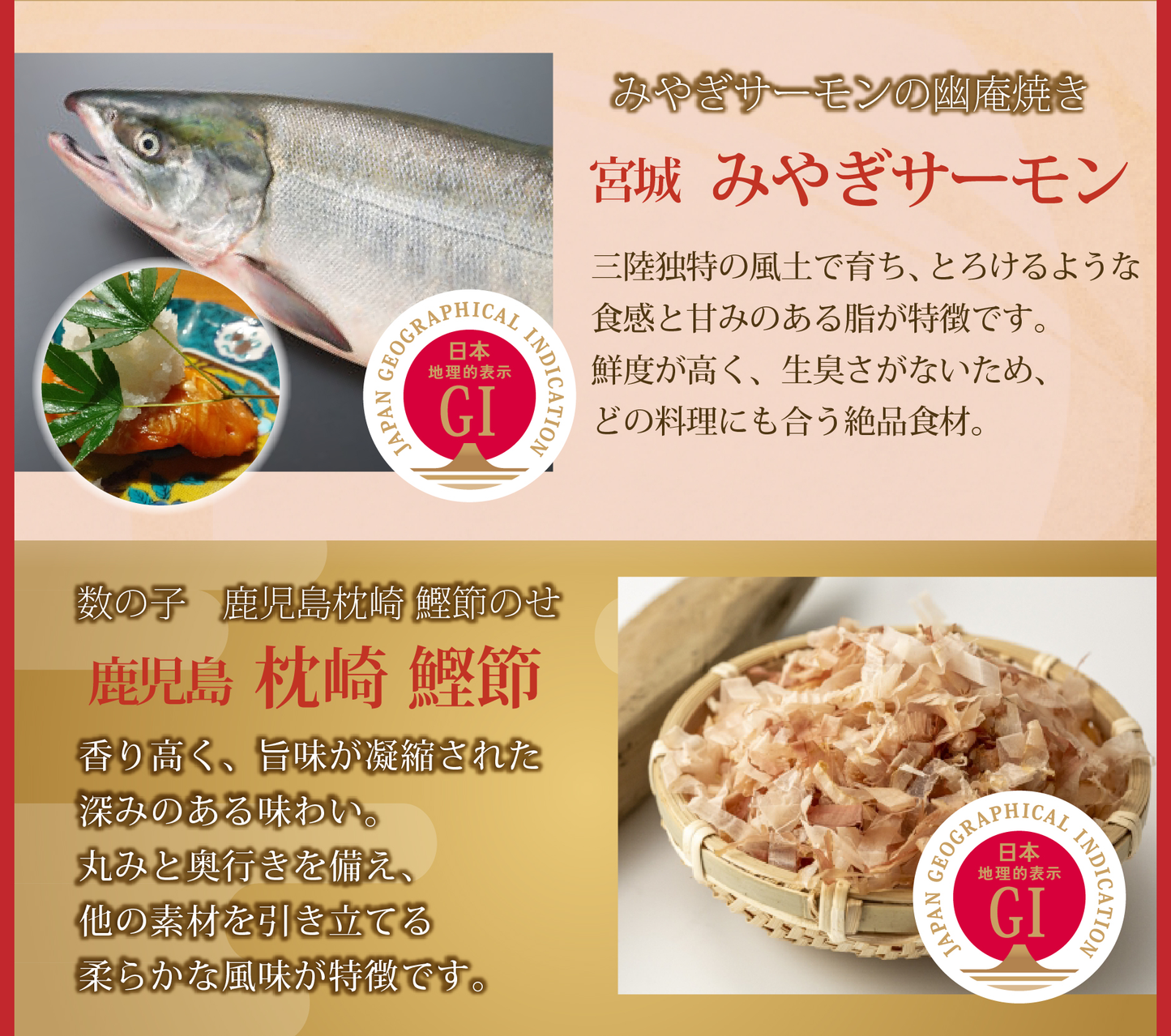 【配送日12/31 or 1/1限定】＜2段重＞魚屋本気のおせち（GI産品&YouTubeでご紹介食材を使用）【冷蔵便限定】【同梱不可】