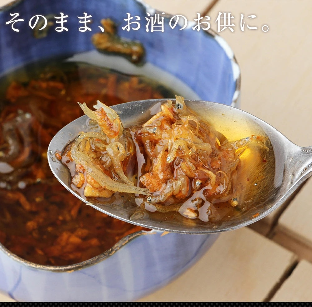 ざくざくちりめんじゃこ入り！魚屋の食べるラー油