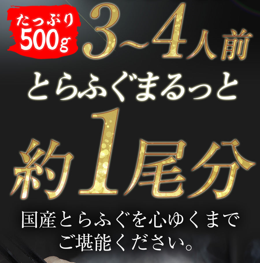 【単品】国産 活とらふぐてっちり鍋セット 3人前（フグ・河豚）